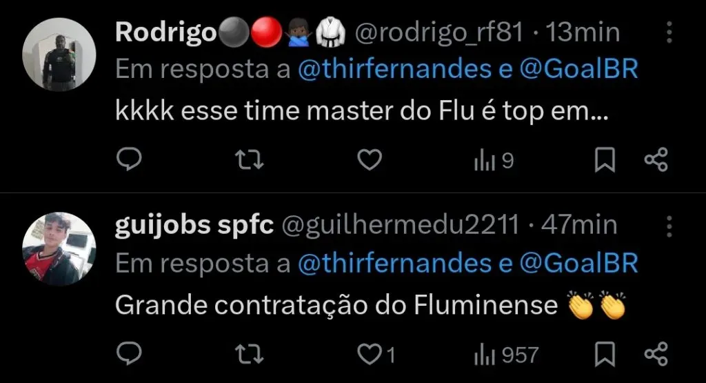 Repercussão via Twitter