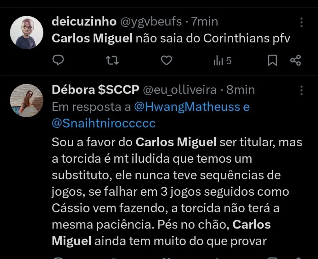 Repercussão via Twitter