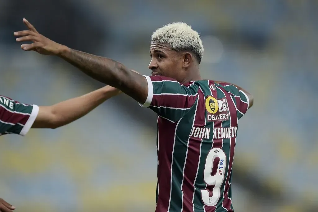 Atacante enfrentando o Palmeiras (Photo by Alexandre Loureiro/Getty Images)
