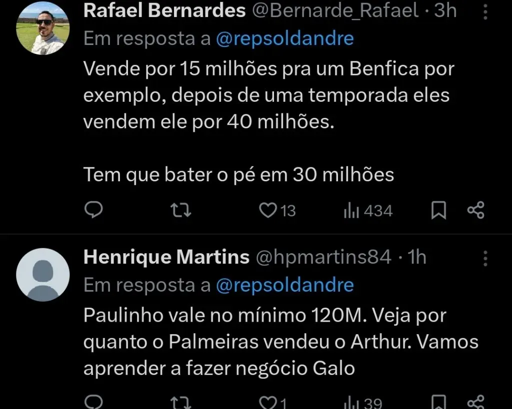 Repercussão via Twitter