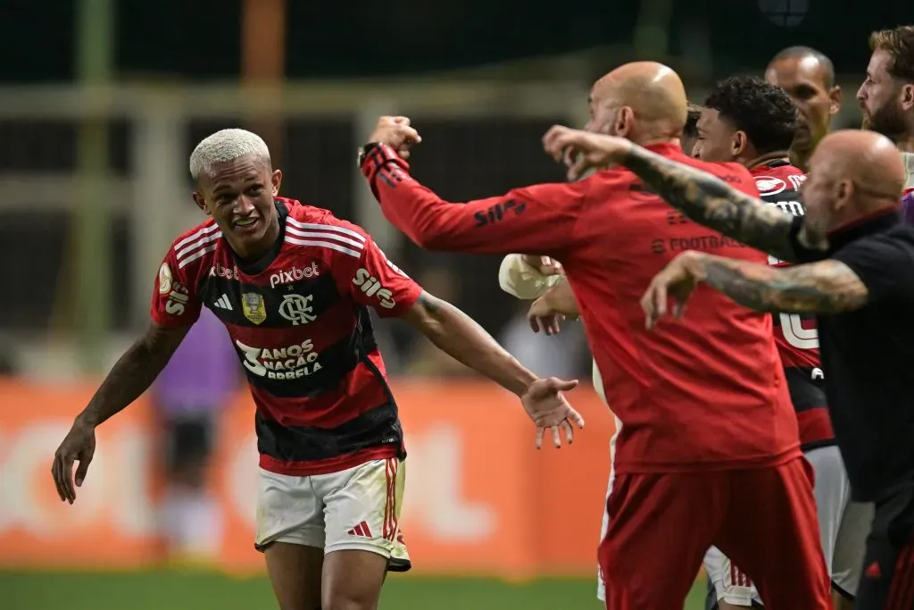 Wesley pelo Flamengo. Foto: Pedro Vilela/Getty Images