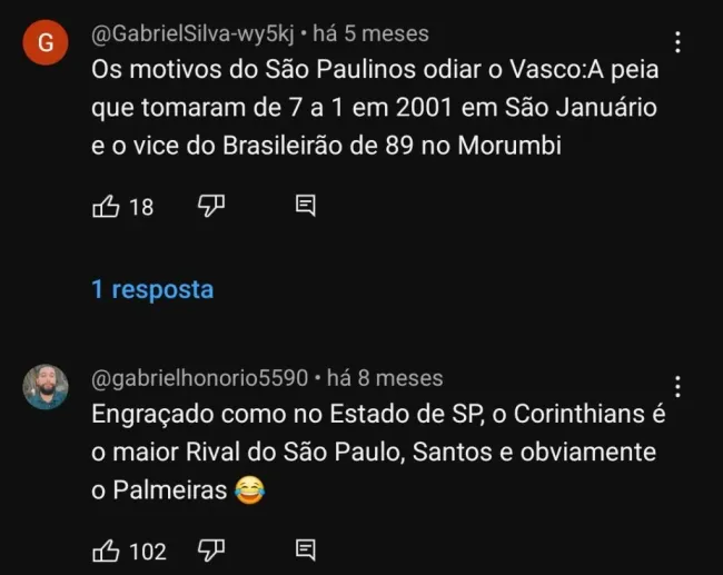 Repercussão via YouTube