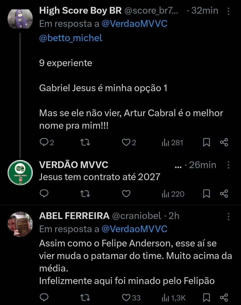 Repercussão via Twitter