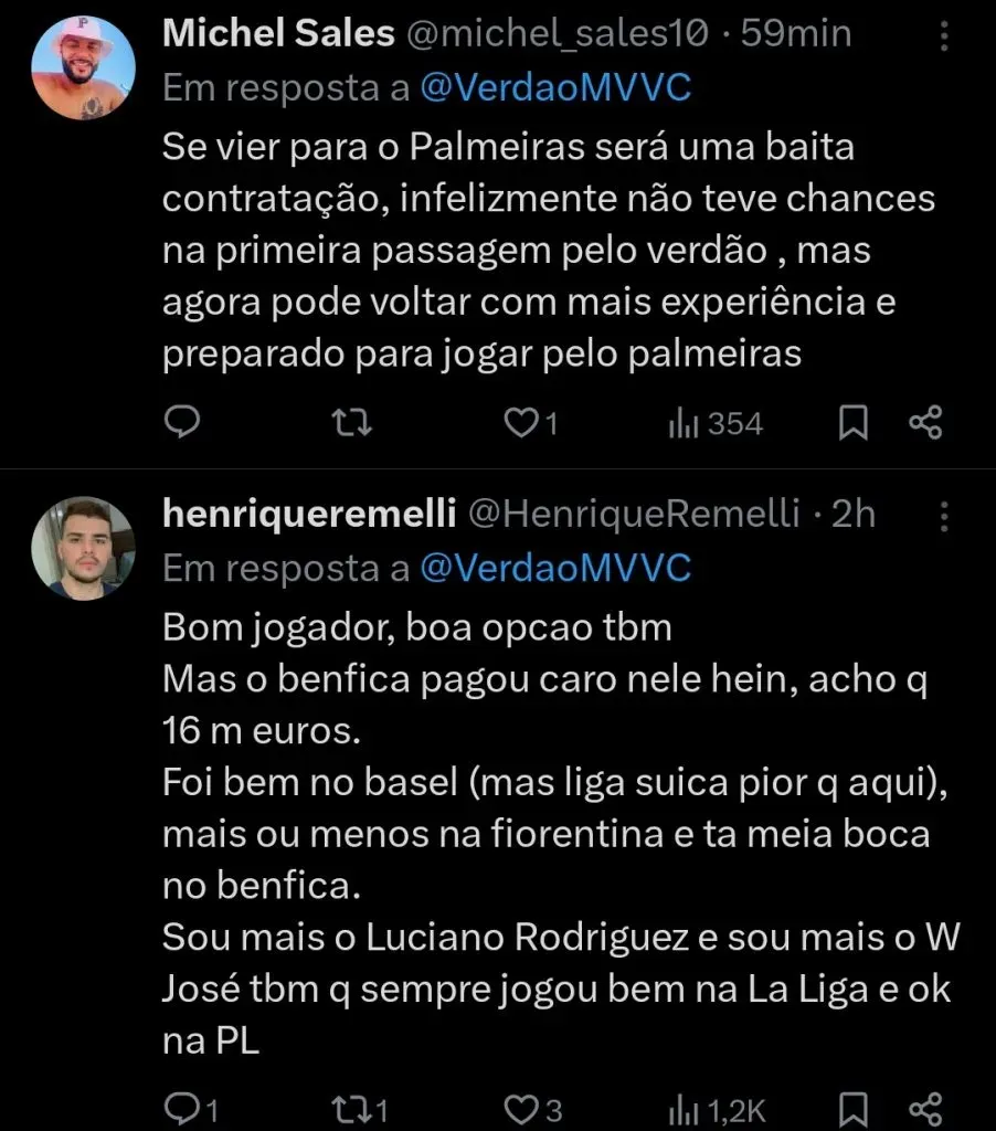 Repercussão via Twitter