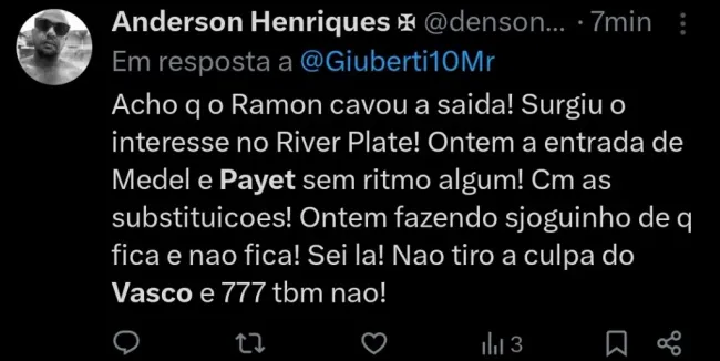 Repercussão via Twitter