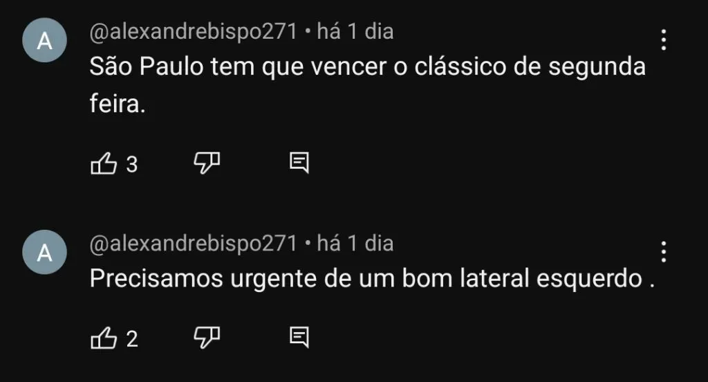 Repercussão via YouTube