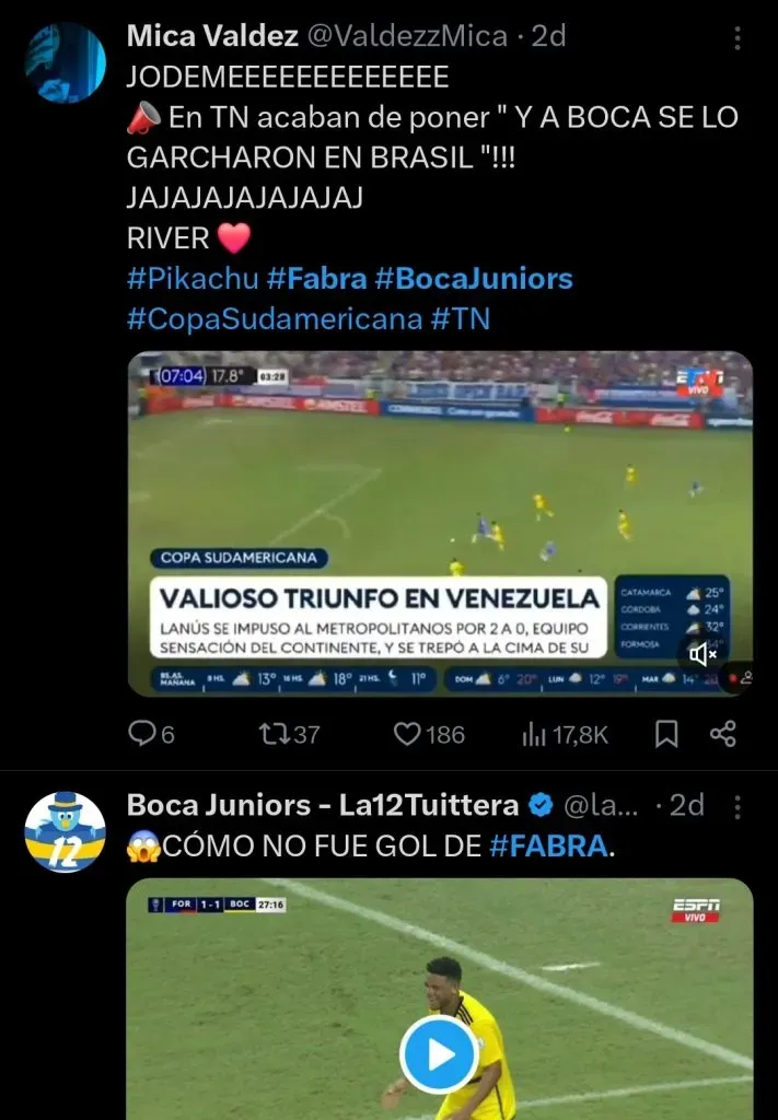 Repercussão via Twitter