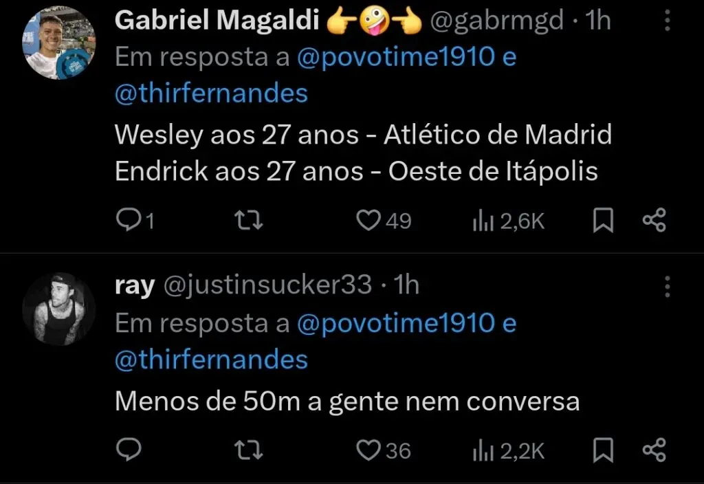 Repercussão via Twitter