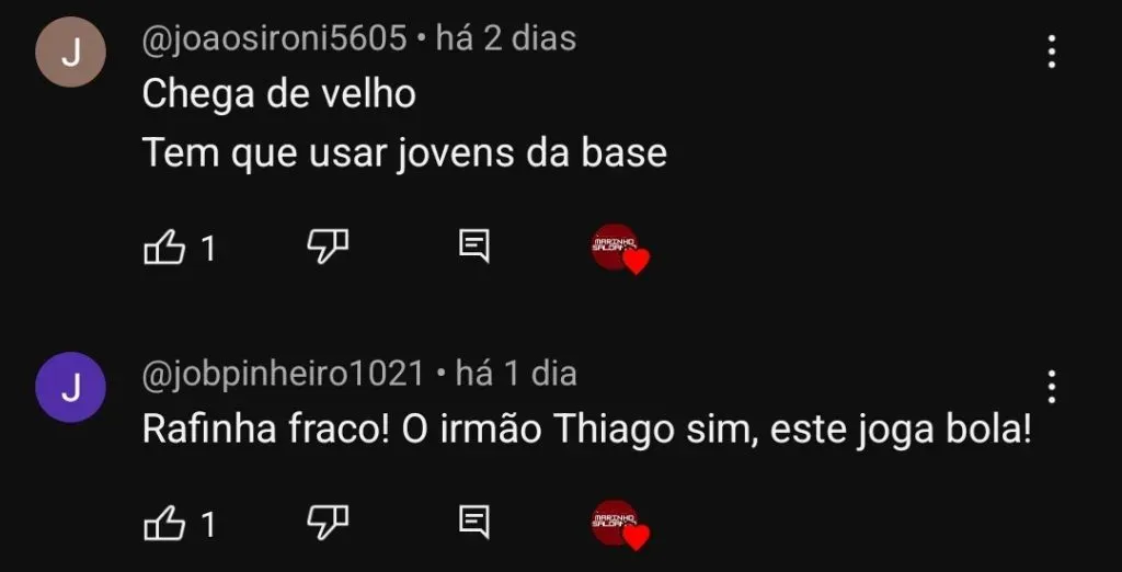 Repercussão via YouTube