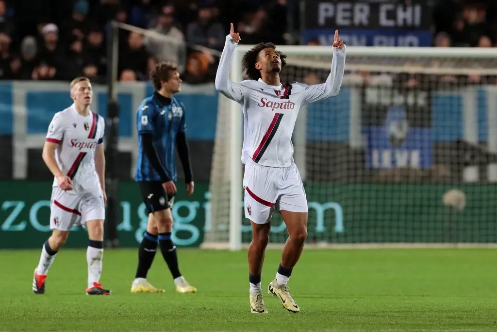 Joshua Zirkzee of Bologna (Photo by Emilio Andreoli/Getty Images)