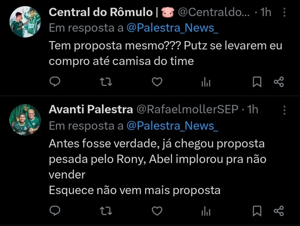 Repercussão via Twitter