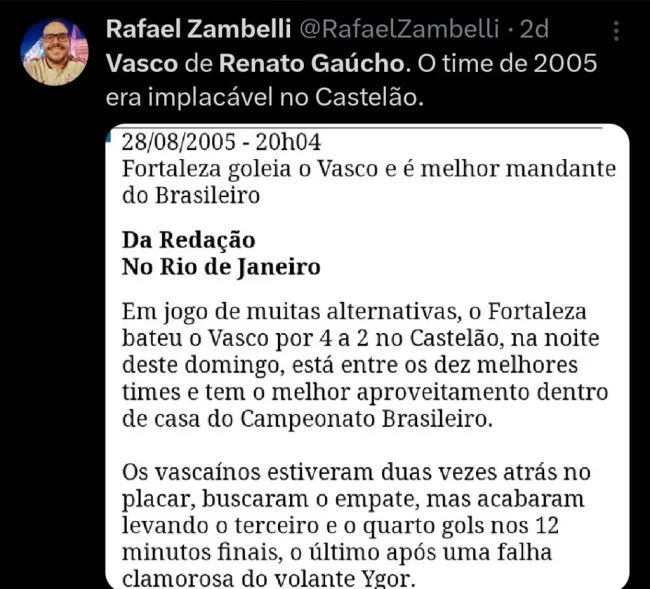 Repercussão via Twitter