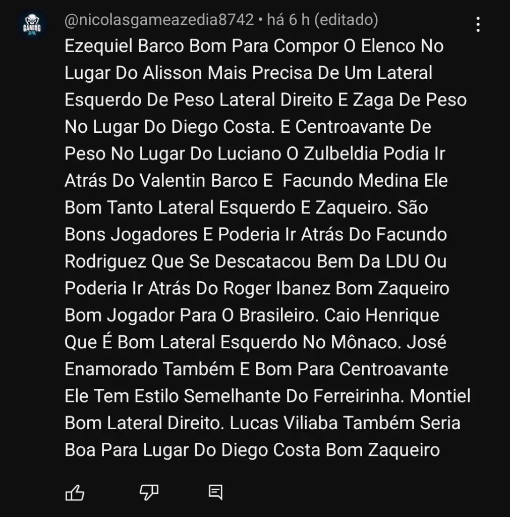 Repercussão via YouTube