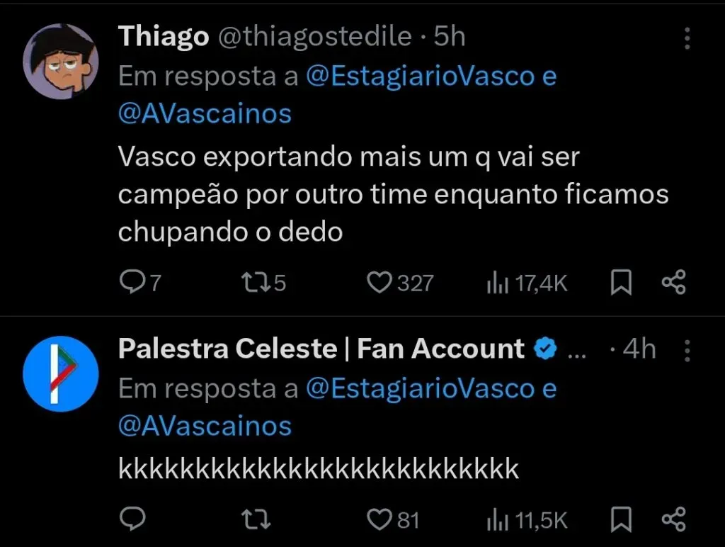 Repercussão via Twitter