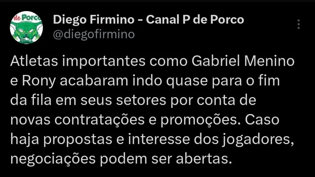 Repercussão via Twitter