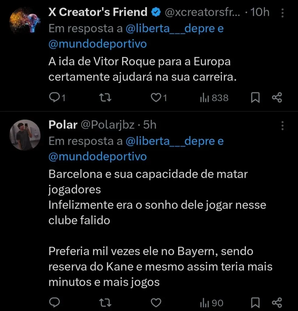 Repercussão via Twitter