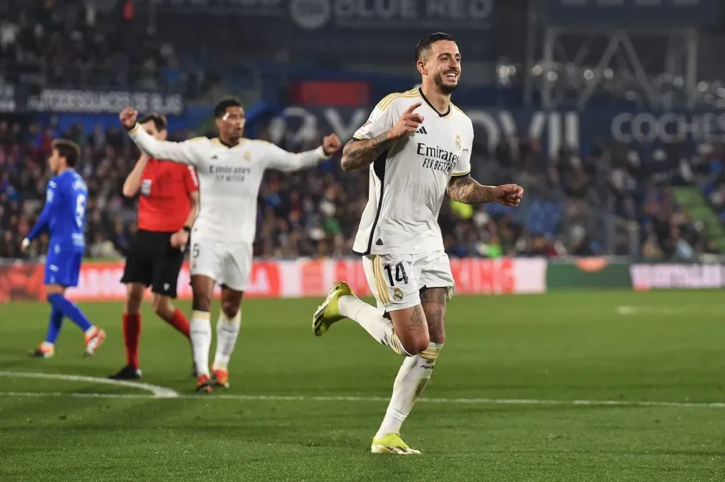 Joselu em partida contra o Getafe. (Photo by Denis Doyle/Getty Images)