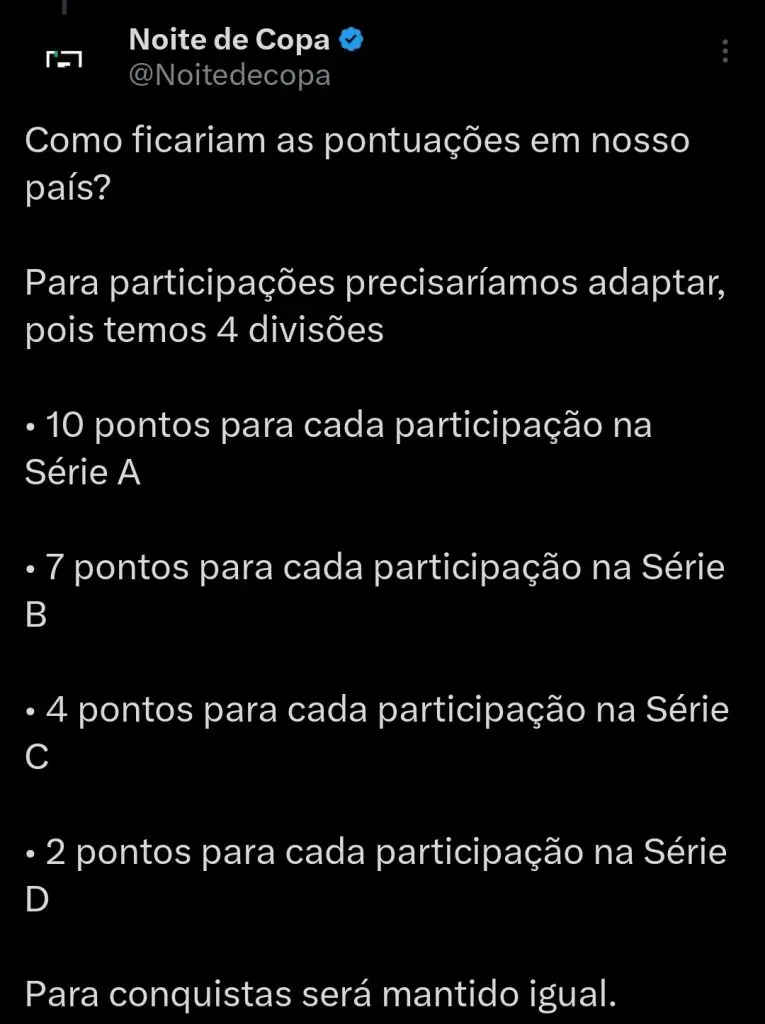 Regulamento utilizado