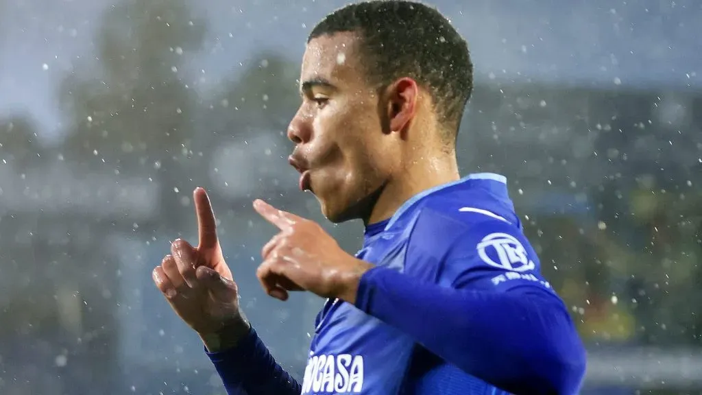 Mason Greenwood em ação pelo Getafe (Foto: Florencia Tan Jun/Getty Images)