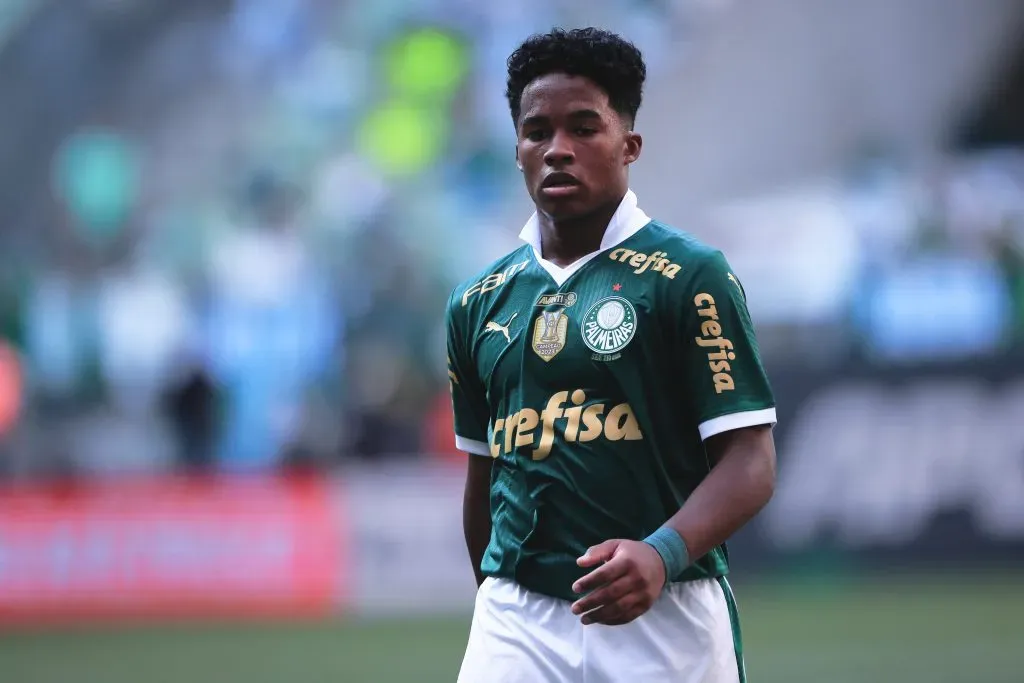 Endrick jogador do Palmeiras. Foto: Ettore Chiereguini/AGIF