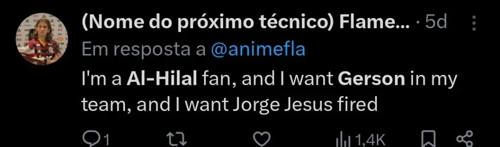 Repercussão via Twitter