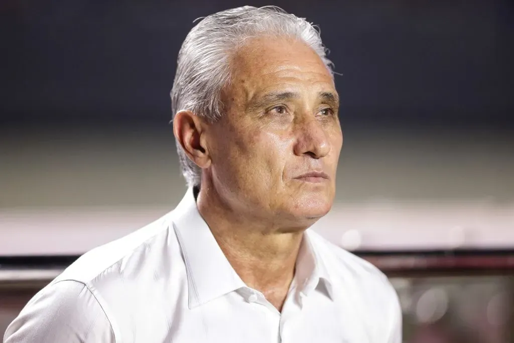 Treinador na partida diante do São Paulo (Photo by Alexandre Schneider/Getty Images)