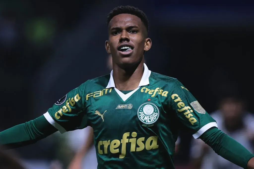 Estevao jogador do Palmeiras. Foto: Ettore Chiereguini/AGIF