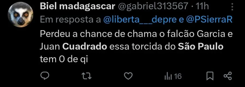 Repercussão via Twitter
