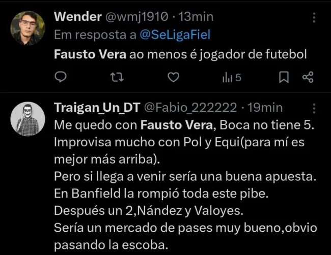 Repercussão via Twitter