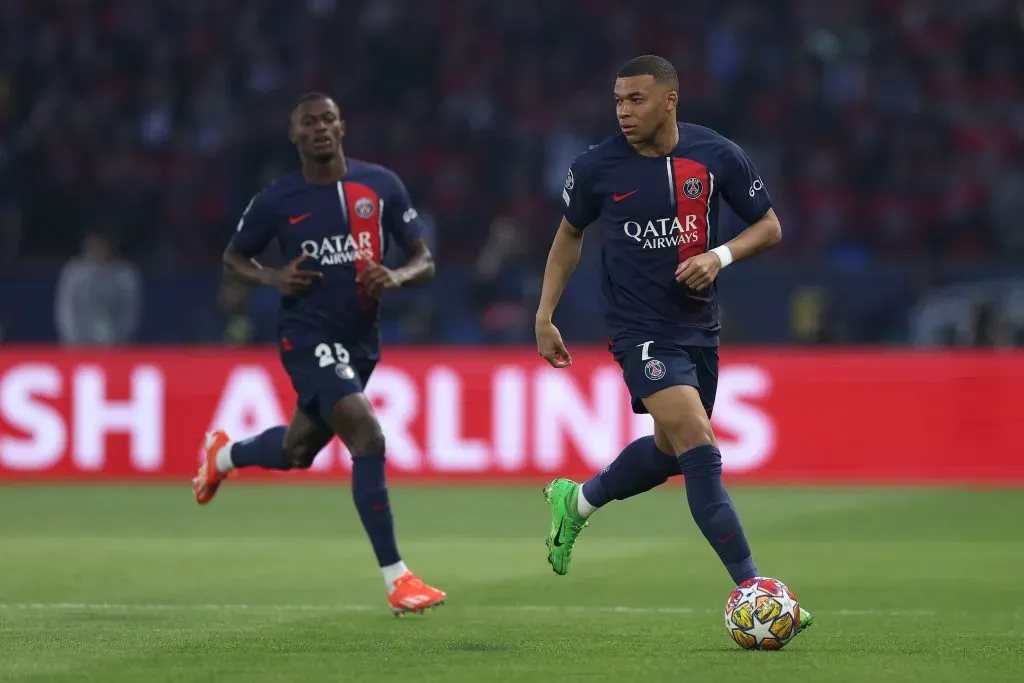 Mbappé é esperado em Madrid. (Photo by Richard Heathcote/Getty Images) (Photo by Richard Heathcote/Getty Images)