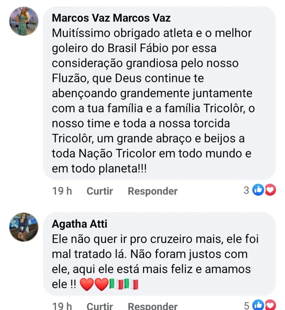 Repercussão via Facebook