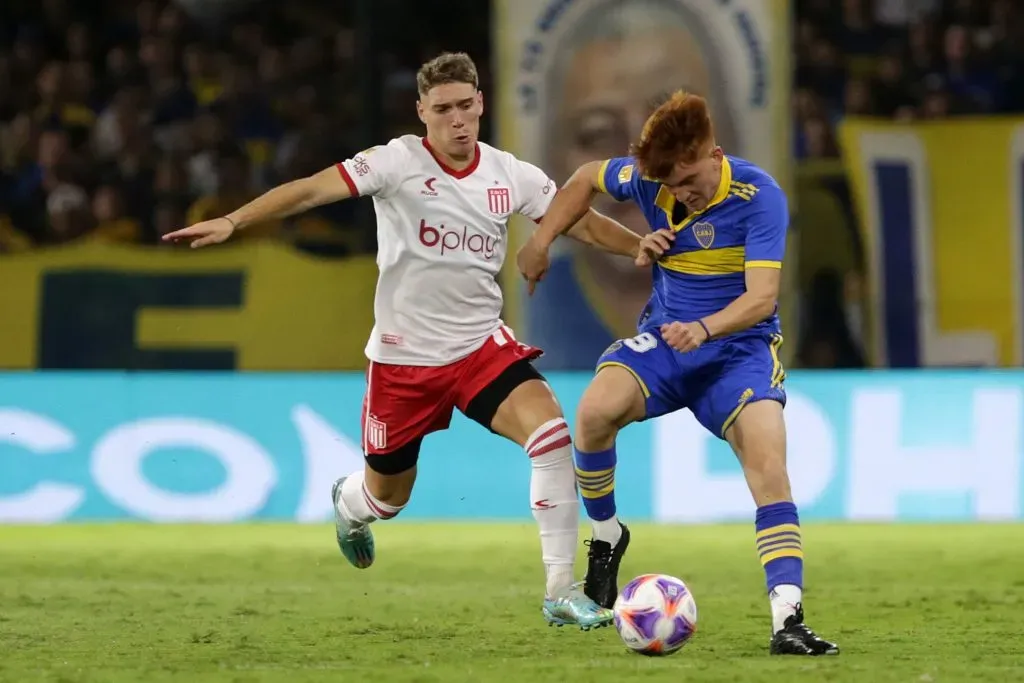Benjamín Rollheiser em ação contra o Boca Juniors. (Photo by Daniel Jayo/Getty Images)