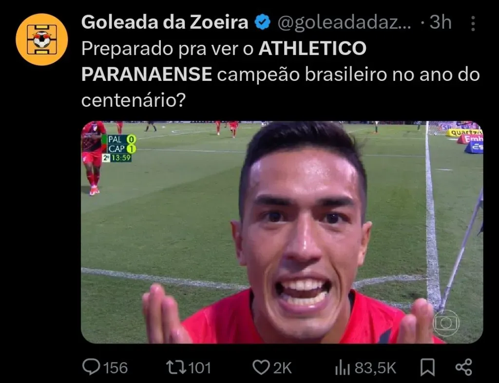 Repercussão via Twitter