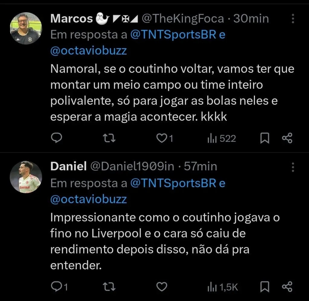Repercussão via Twitter