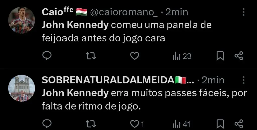 Repercussão via Twitter