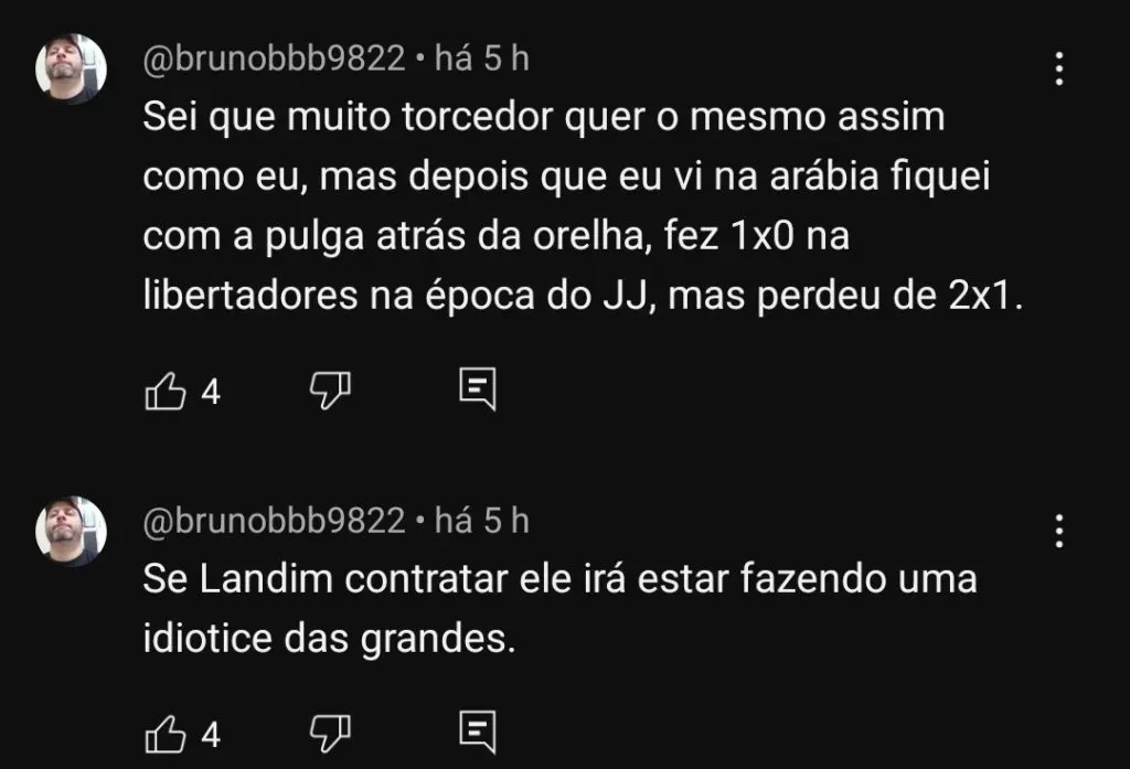 Repercussão via YouTube