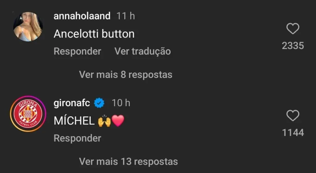 Repercussão via Instagram