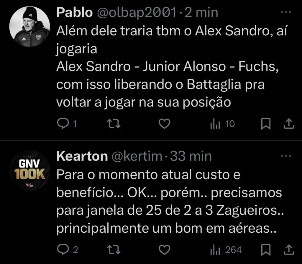 O que dizem os fanáticos