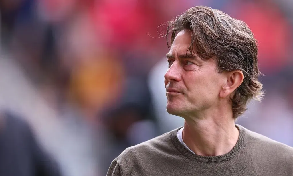 Thomas Frank during the Premier League (Photo by Richard Pelham/Getty Images)
