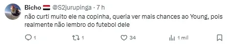 Torcida comenta sobre Rafael DO SÃO PAULO