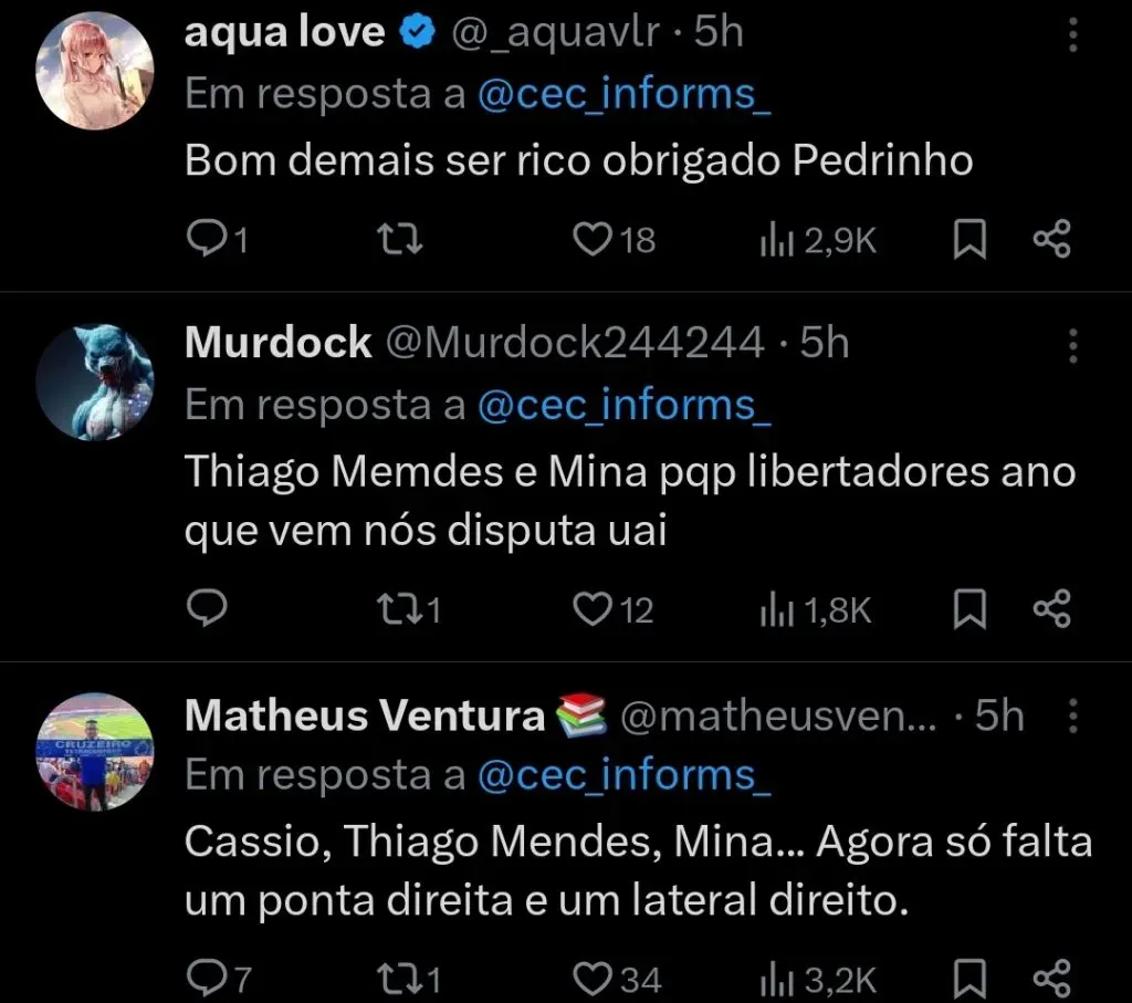 Repercussão via Twitter