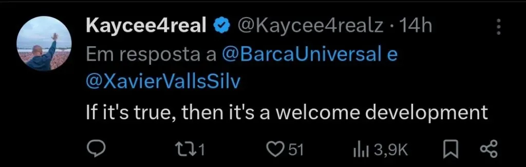 Repercussão via Twitter