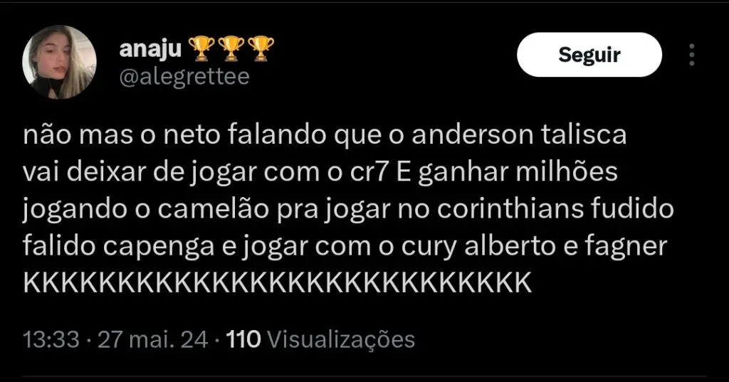 Rivais comentam sobre chegada de Talisca ao Corinthians