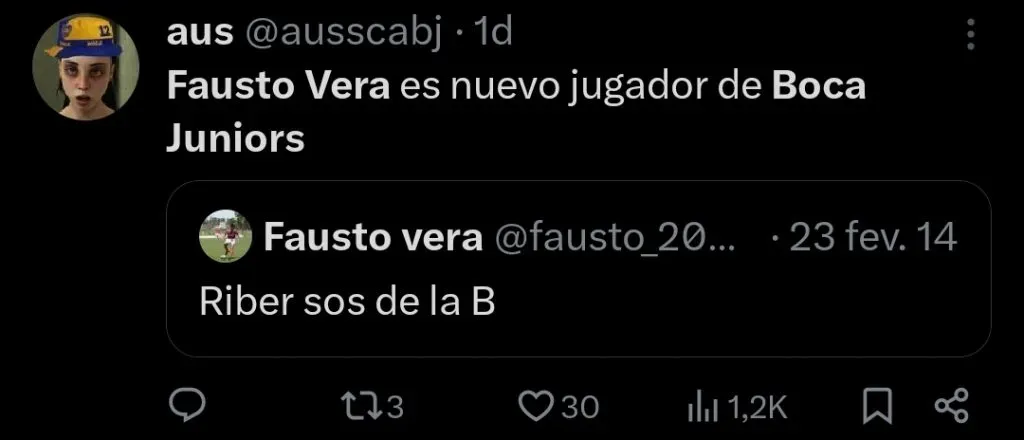 Repercussão via Twitter