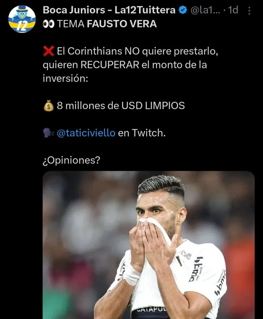 Repercussão via Twitter