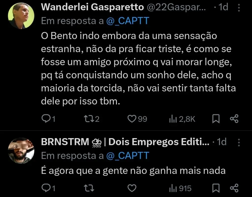 Repercussão via Twitter