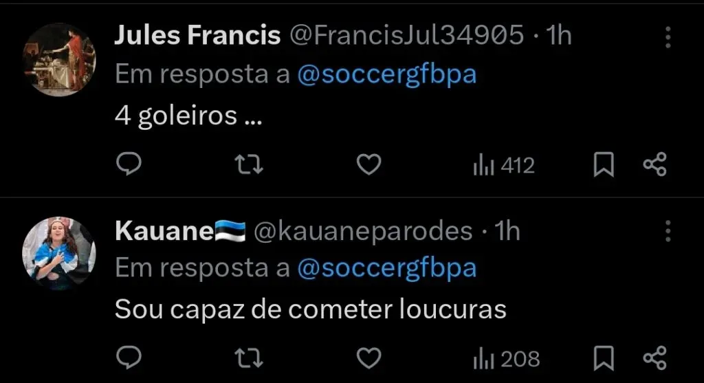 Repercussão via Twitter