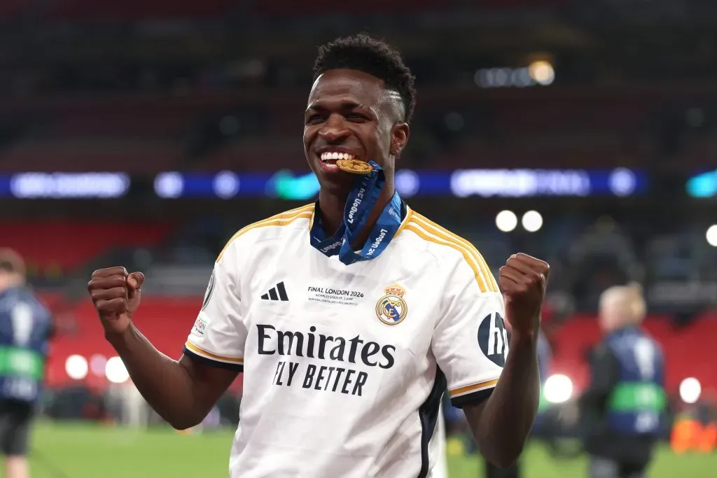 Vinicius Junior of Real Madrid . (Photo by Lars Baron/Getty Images)
