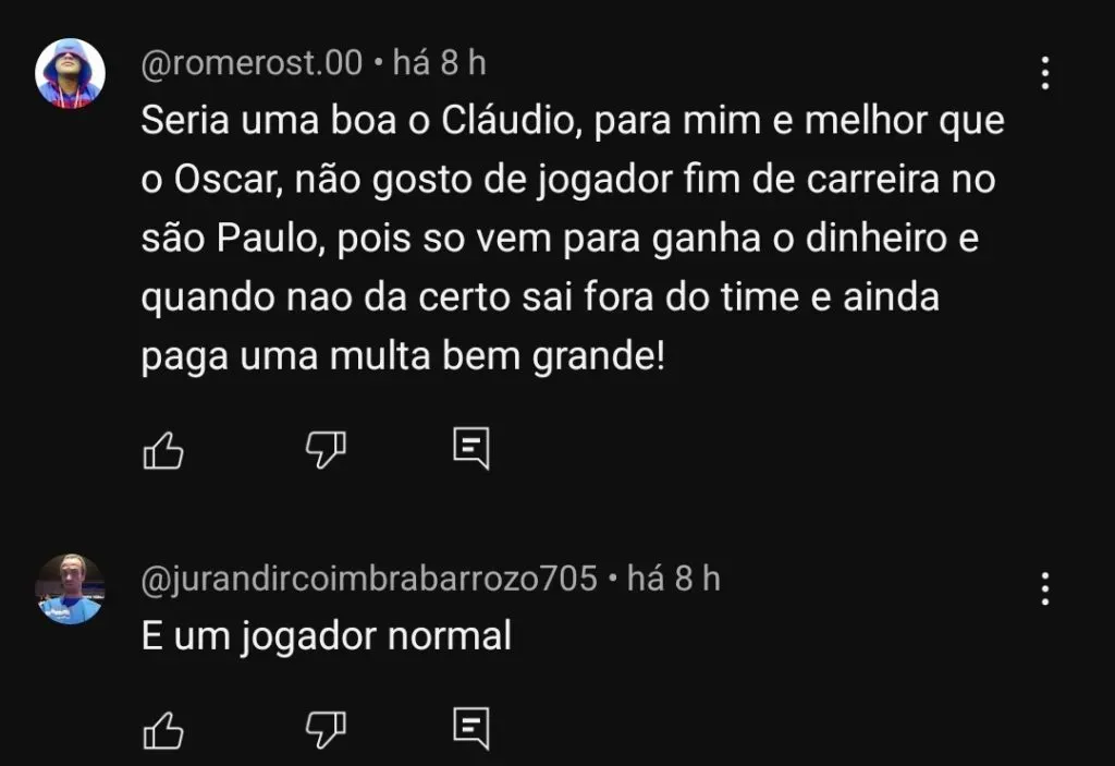 Repercussão via YouTube