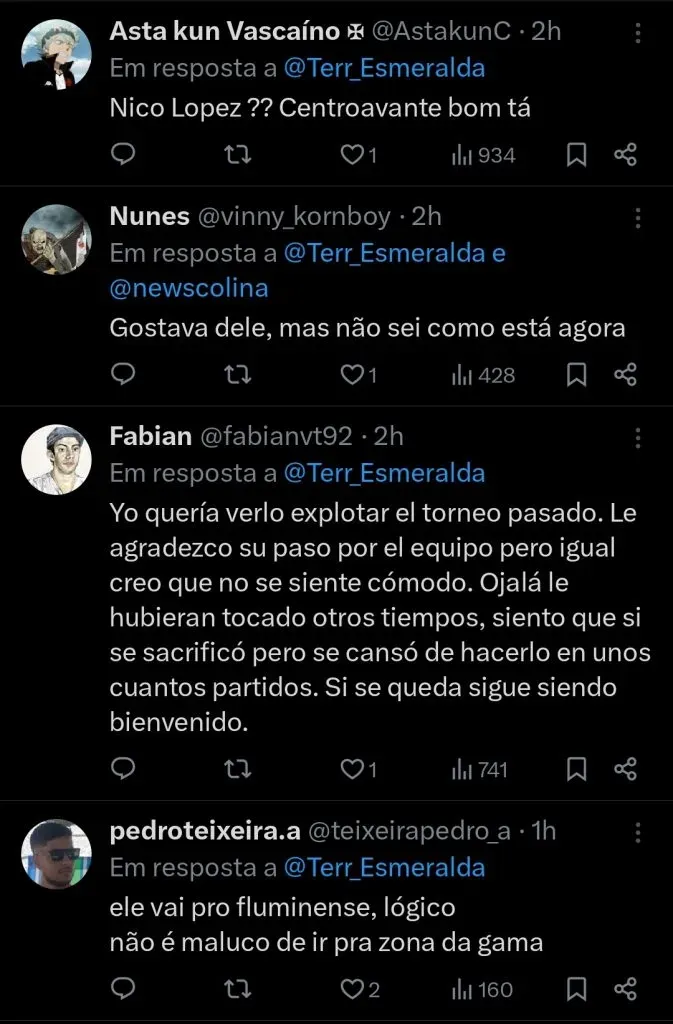 Repercussão via Twitter
